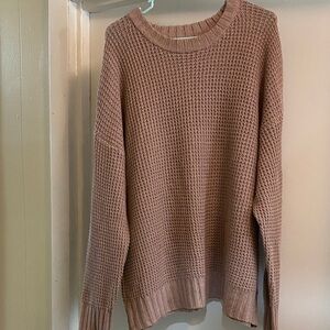 True Craft Women's Mauve Crew Neck Sweater